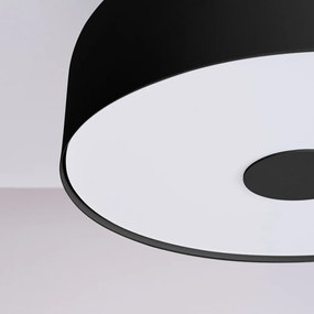 Čierne stropné svietidlo ø 30 cm Blacko – Sollux