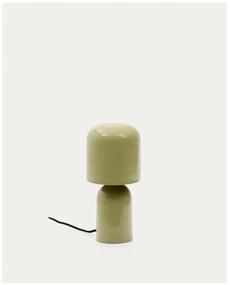Zelená stolová lampa s kovovým tienidlom (výška 28 cm) Monze – Kave Home