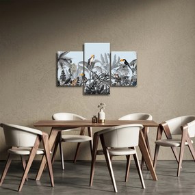 Obraz zvierat v tropickom lese (90x60 cm)