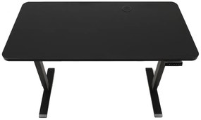 Výškovo nastaviteľný elektrický stôl BestBerg BBAT-14BB / rozmer 140x70 cm / výška 93,4-125,4 cm / čierny