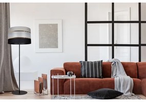 Stojacia lampa CORAL 1xE27/60W/230V čierna/šedá