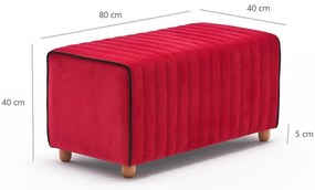 Stolička Mabel Pouf Red
