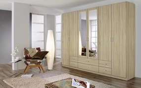 Šatníková skriňa Gamma, dub sonoma