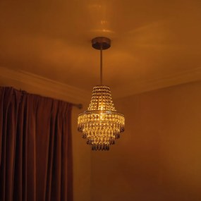 Luster Gemma, 1x krištáľové tienidlo, b
