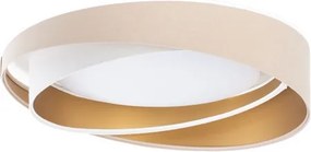 Stmievateľné stropné LED svietidlo SM. GALAXY M. 24W/230V, priemer 55 cm, béžová/biela/zlatá + diaľkové ovládanie