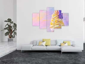 Obraz - Zmrzlina s levanduľou (150x105 cm)