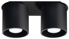Sollux SL.0054 - Bodové svietidlo ORBIS 2 2xGU10/40W/230V čierna