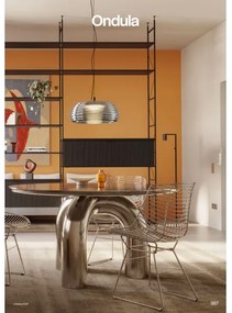 Redo 01-4543 - LED Stmievateľný luster na lanku ONDULA LED/16W/230V čierna/dymová