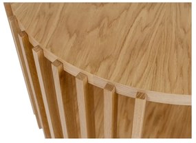 Konferenčný stolík z dubového dreva Woodman Drum, ø 83 cm
