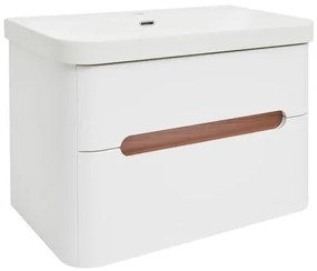 Kúpeľňová skrinka s umývadlom SAT Fusion 77,5x53x45 cm biela matná SATFUSION280WMW, 1 ks