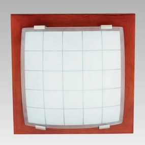 PREZENT Stropné/stenové svietidlo GEOMETRICA, 2xE27, 60W, 35x35cm, štvorcový, čerešňa