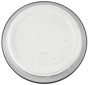BERGE Prisadený LED stropný panel 12W 860lm Okrúhly čierny NW