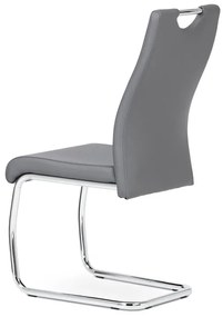 BONTEC Jedálenská stolička, šedá, ekokoža, DCL-418 GREY Farba: Zelená