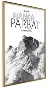 Artgeist Plagát - Nanga Parbat [Poster] Veľkosť: 30x45, Verzia: Zlatý rám