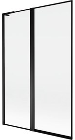 Mexen Mist L, 2-krídlová vaňová zástena, ľavá 120 x 150 cm, čierny rám, čierna - 8A9L-120-011-70-70-L