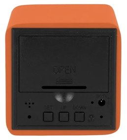Karlsson 5982OR dizajnové LED hodiny s budíkomoranžové, 7 cm