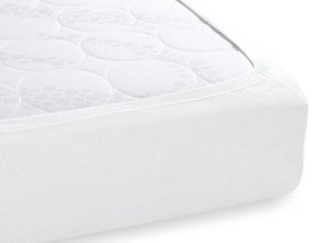 Detské froté napínacie prestieradlo do postieľky FR-031 Biele 60 x 120 x 10 cm - do postieľky