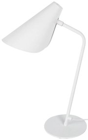 Biela stolová lampa SULION Lisboa, výška 45 cm