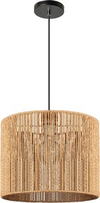 Toolight BOHO, stropné svietidlo s priemerom 25cm 1xE27 APP1323-1CP, čierna-hnedá, OSW-02410