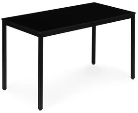 Kuchynský stôl čierny 120 x 60 cm – univerzálny stôl pre 4–5 osôb