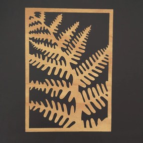 AMADEA Drevený obraz papraď, rozmer 30 x 21 cm, český výrobok