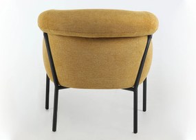 Oranžové relaxačné kreslo CLOVER