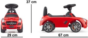 Odrážadlo Mercedes, červené