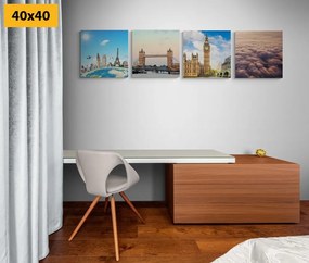 Set obrazov čarovný Londýn - 4x 40x40