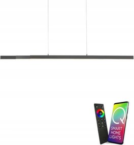 Paul Neuhaus Q-arian Led závesné svietidlo ZigBee Rgb Cct 179 cm antracit