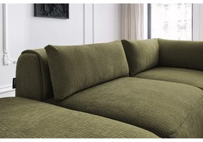 Zelená rohová pohovka (variabilná) Jeanne - Bobochic Paris