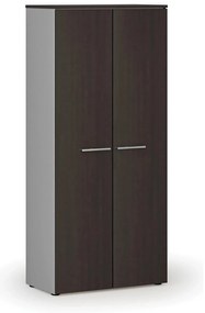 Šatníková skriňa s výsuvom PRIMO GRAY, 800 x 420 x 1781 mm, sivá/wenge
