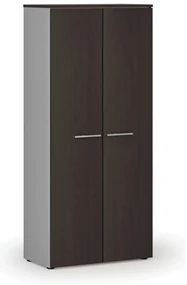 Šatníková skriňa s výsuvom PRIMO GRAY, 800 x 420 x 1781 mm, sivá/wenge