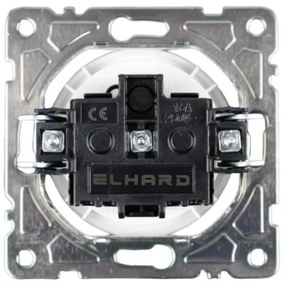 Elhard Okrúhla zásuvka Rondo, biela RD2000W