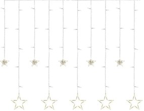 LED Vianočný záves 115xLED/1,35W 6,85x1,05 m teplá biela
