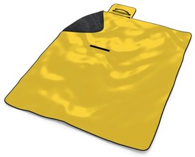 Sablio Plážová deka Žltá 3: 200x140 cm