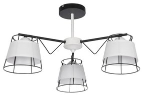 Luster na tyči 3xE27/60W/230V biela