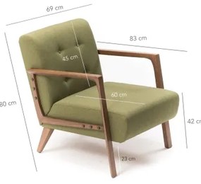 Kreslo PUKI zelené