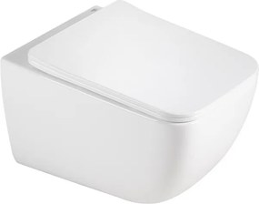 BPS-koupelny Závesná WC misa so SoftClose sedadlom HYD-6836, biela