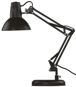 EMOS Stolná retro lampa DUSTIN, 1xE27, 25W, čierna