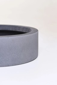 Miska na dekorácie CIRCULO, sklolaminát, Ø 30 cm, sivá