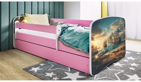 Dětská postel Babydreams loď růžová