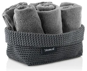 Tmavosivý úložný Košík Blomus Rope, 11,5 x 20 cm