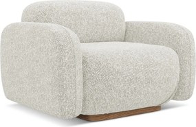 Krémovobiele kreslo Ailani – Makamii