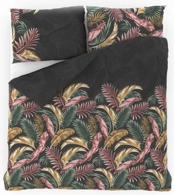 Kvalitex Bavlnené obliečky Delux Palma sivá, 220 x 200 cm, 2 ks 70 x 90 cm