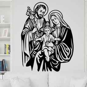 Veselá Stena Samolepka Ježiško Farba: černá, Veľkosť: 100 x 75 cm