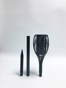 Bezdoteku LEDSolar 96 solárne vonkajšie horiacu fakľu pochodeň 1 ks, 96 LED, bezdrôtové, IPRO, 1W, teplá            farba