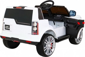 Ramiz Land Rover Discovery Elektrické auto pre deti Biele SUV + diaľkové ovládanie