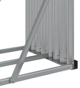 Držiak na polená bledohnedý 234x45x100 cm pozinkovaná oceľ