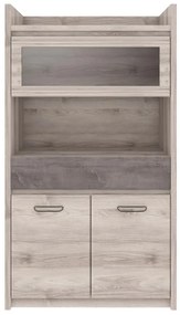 Vitrína Jess new (gaštan nairobi + onyx). Vlastná spoľahlivá doprava až k Vám domov. 1119757
