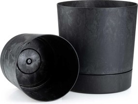 Sada 2 ks květináčů Azalea černý beton